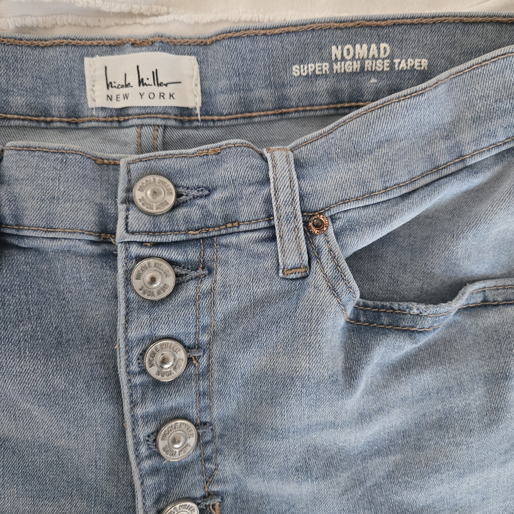Nicole Miller Women's Blue High Rise Jeans